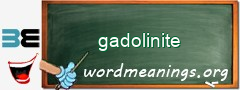 WordMeaning blackboard for gadolinite